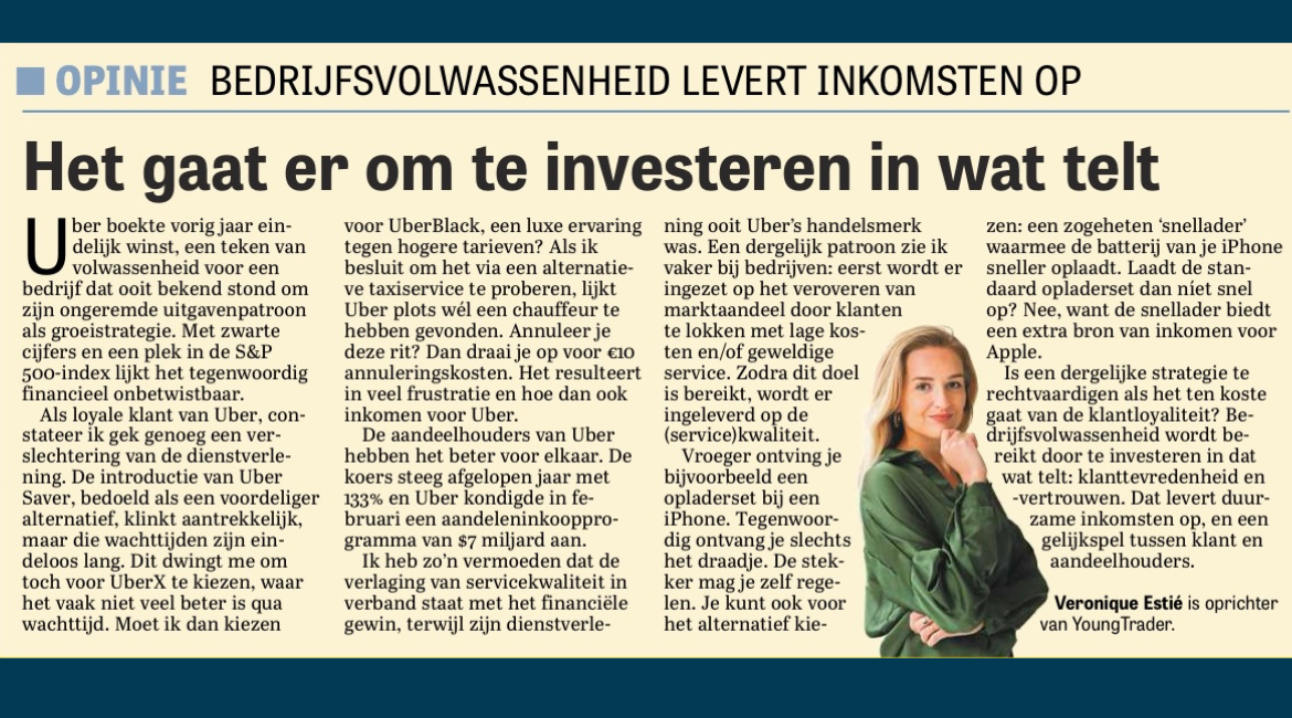 Telegraaf column